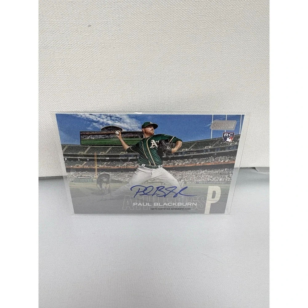 2018 Topps Stadium Club - Autographs Paul Blackburn #SCA-PB (AU, RC)